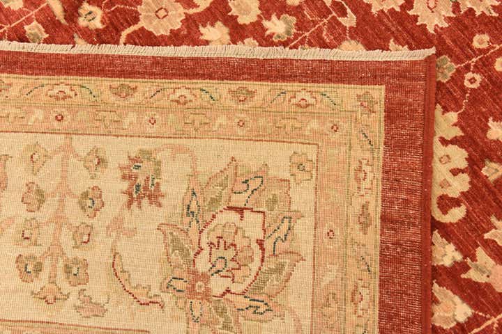 10' x 12' 10 Hand Knotted Peshawar Ziegler Rug