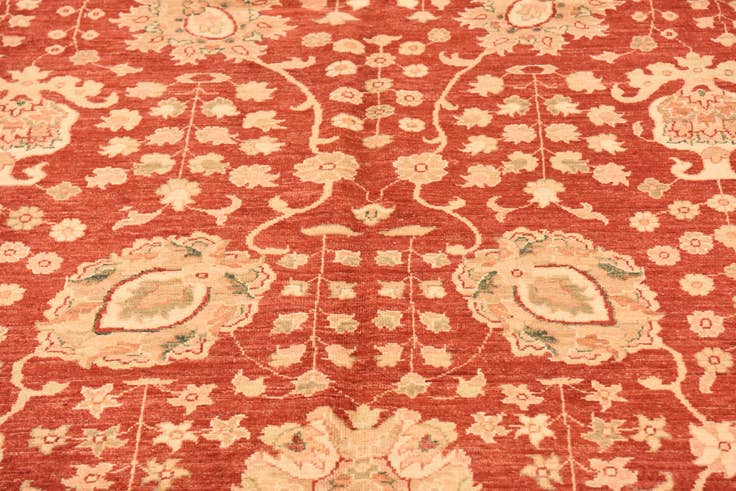 Detail image of 10' x 12' 10 Hand Knotted Peshawar Ziegler Rug