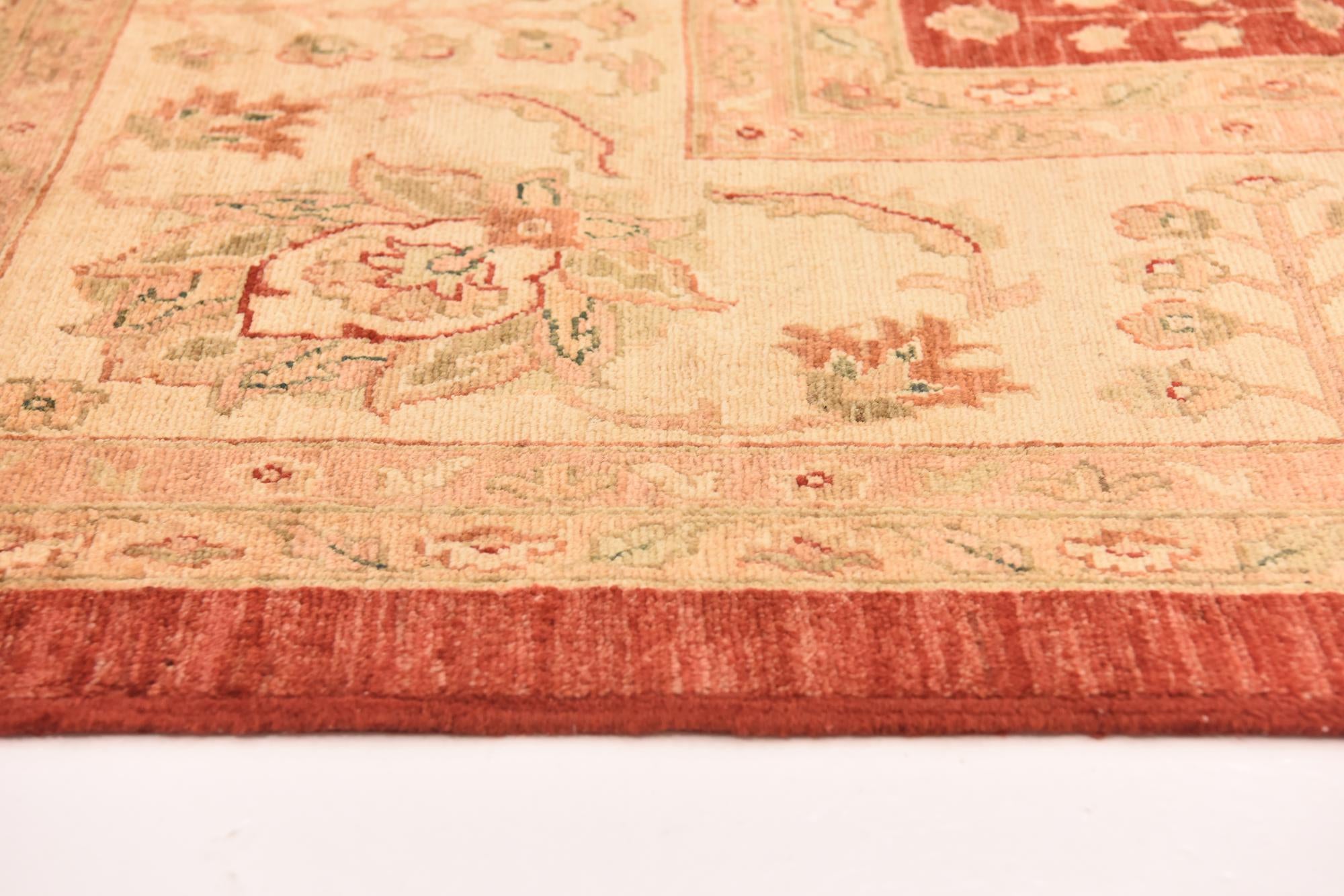 10' x 12' 10 Hand Knotted Peshawar Ziegler Rug