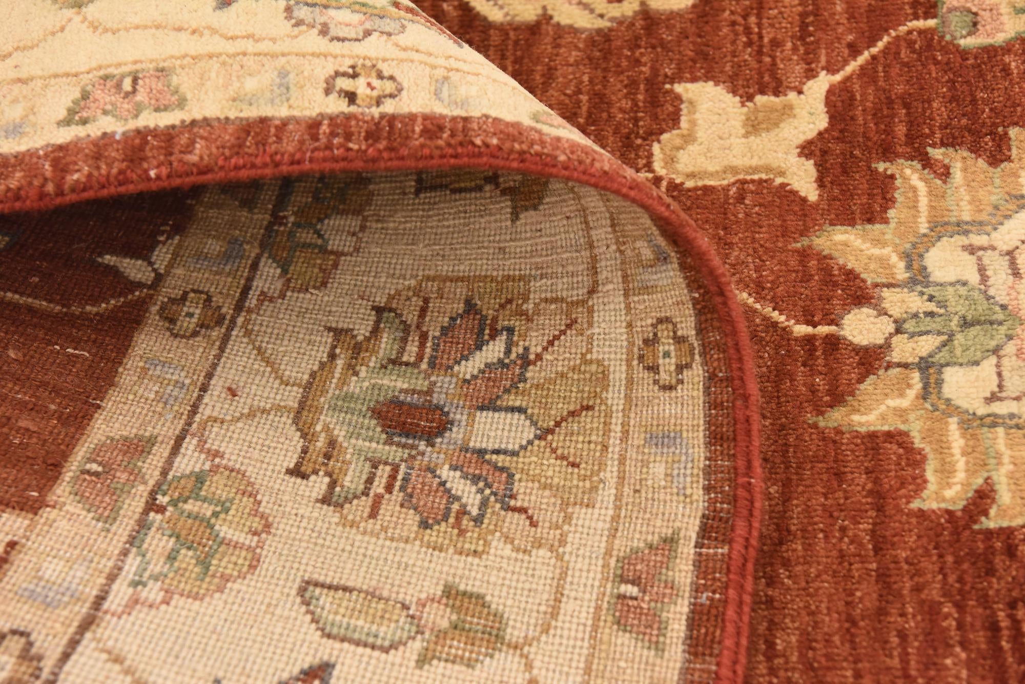 5' 5 x 8' 2 Hand Knotted Peshawar Ziegler Rug
