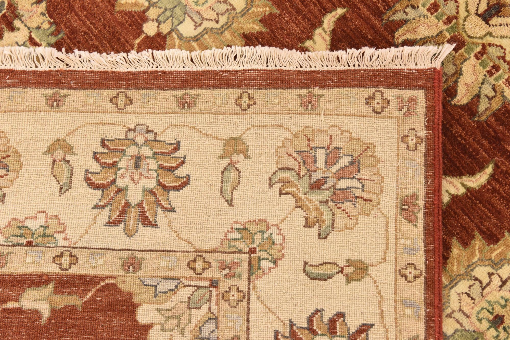 5' 5 x 8' 2 Hand Knotted Peshawar Ziegler Rug