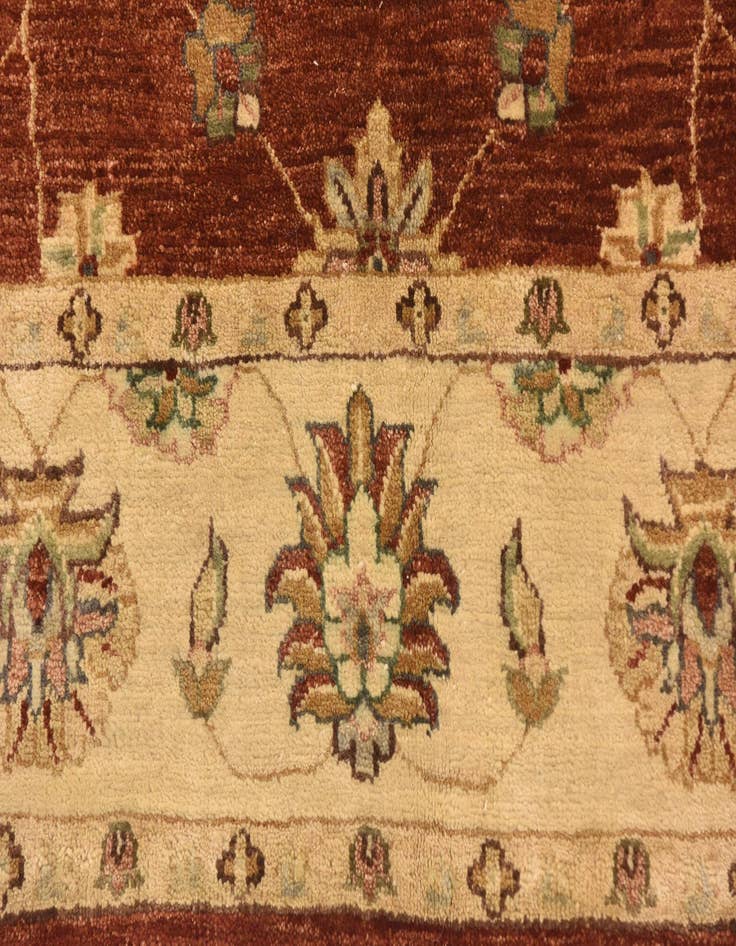 Detail image of 5' 5 x 8' 2 Hand Knotted Peshawar Ziegler Rug
