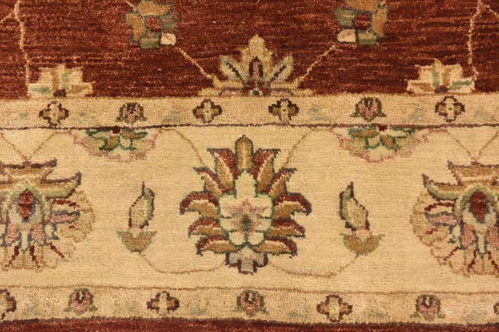 5' 5 x 8' 2 Hand Knotted Peshawar Ziegler Rug