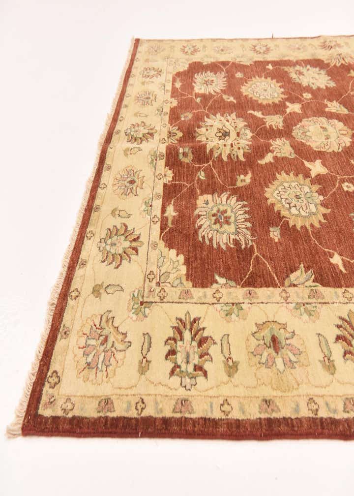 5' 5 x 8' 2 Hand Knotted Peshawar Ziegler Rug