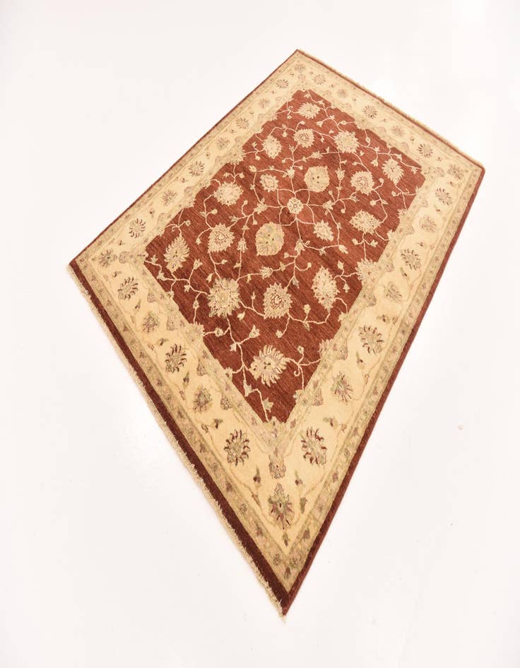 Detail image of 5' x 6' 8  Hand Knotted Peshawar Ziegler Rug