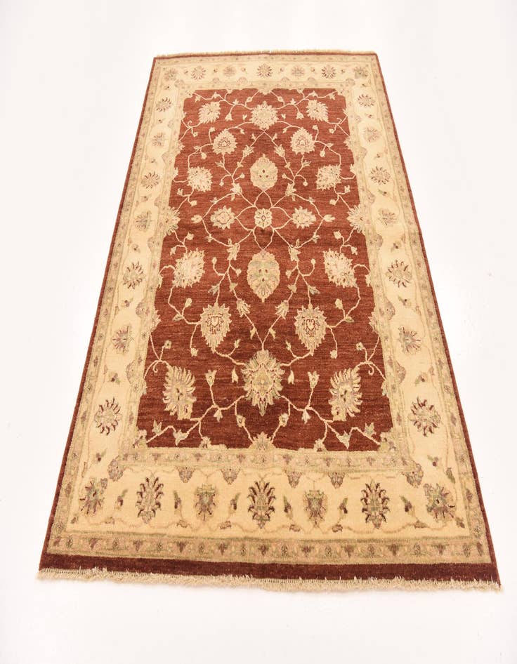 Detail image of 5' x 6' 8  Hand Knotted Peshawar Ziegler Rug