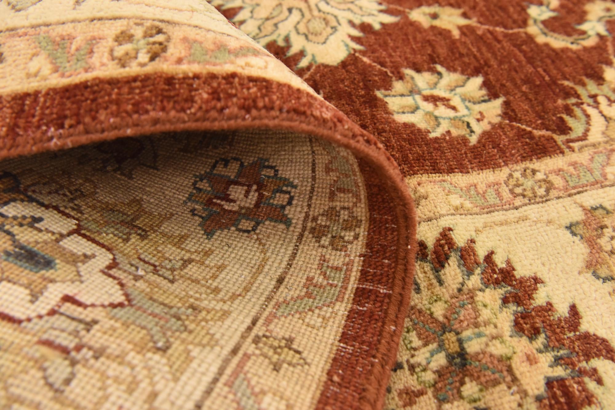 5' 6 x 8' Hand Knotted Peshawar Ziegler Rug