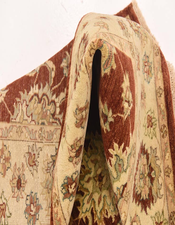 Detail image of 5' 6 x 8'  Hand Knotted Peshawar Ziegler Rug