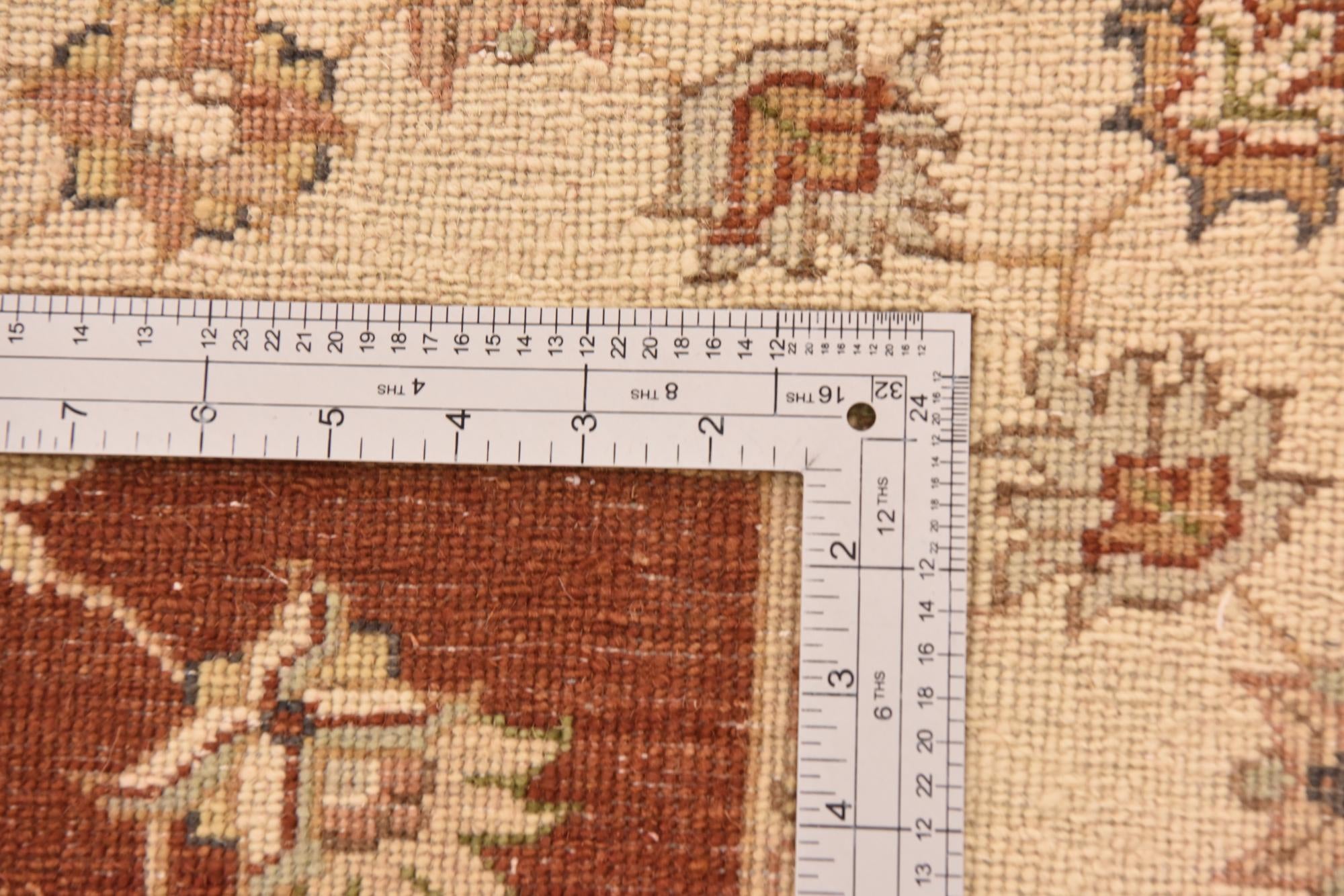 5' 6 x 8' Hand Knotted Peshawar Ziegler Rug