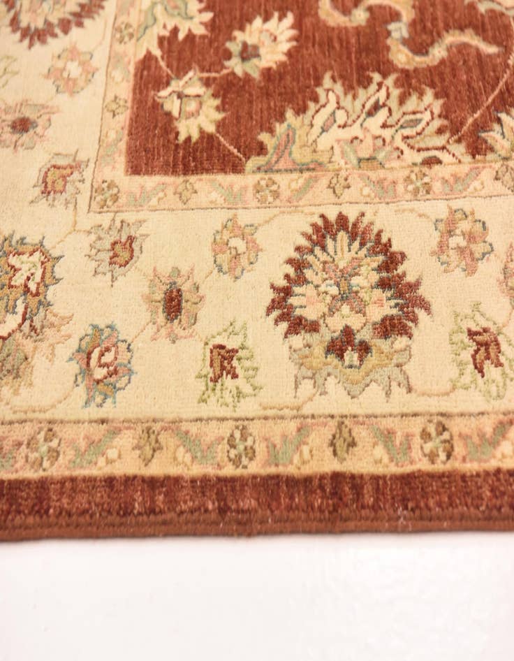 Detail image of 5' 6 x 8'  Hand Knotted Peshawar Ziegler Rug