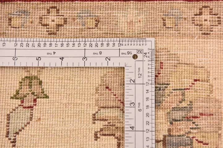 5' 7 x 8' 2 Hand Knotted Peshawar Ziegler Rug