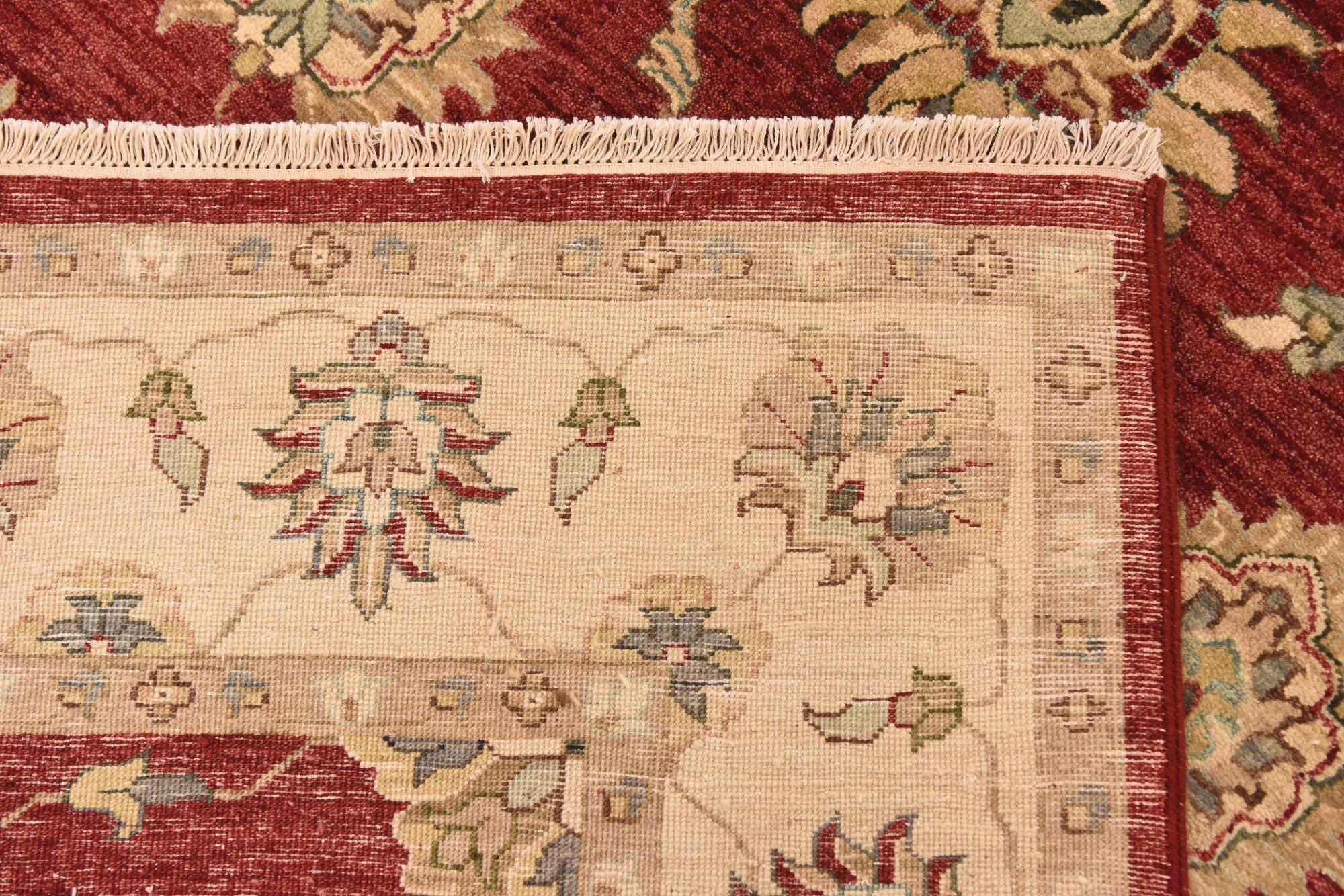 5' 7 x 8' 2 Hand Knotted Peshawar Ziegler Rug