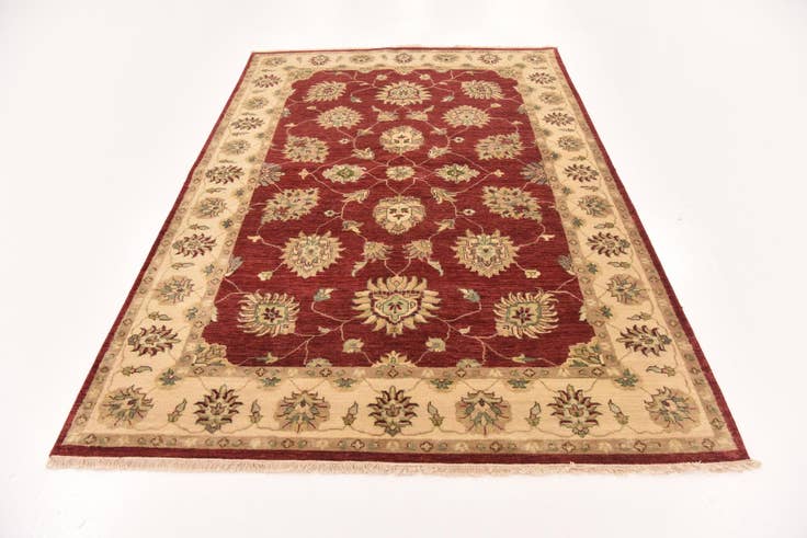 Detail image of 5' 7 x 8' 2 Hand Knotted Peshawar Ziegler Rug