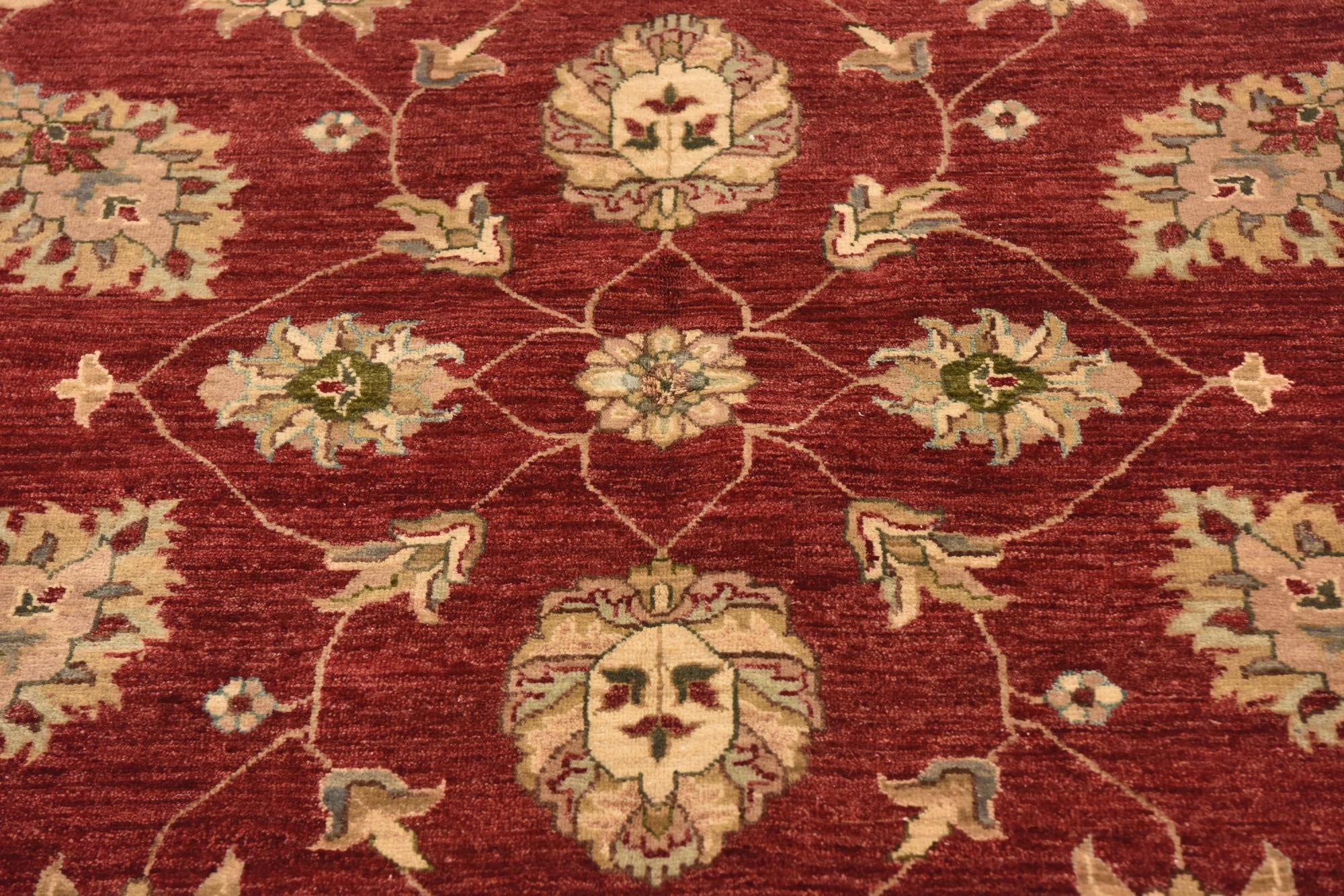 5' 7 x 8' 2 Hand Knotted Peshawar Ziegler Rug