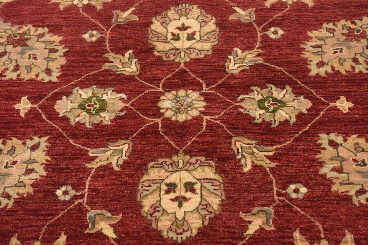 Detail image of 5' 7 x 8' 2 Hand Knotted Peshawar Ziegler Rug