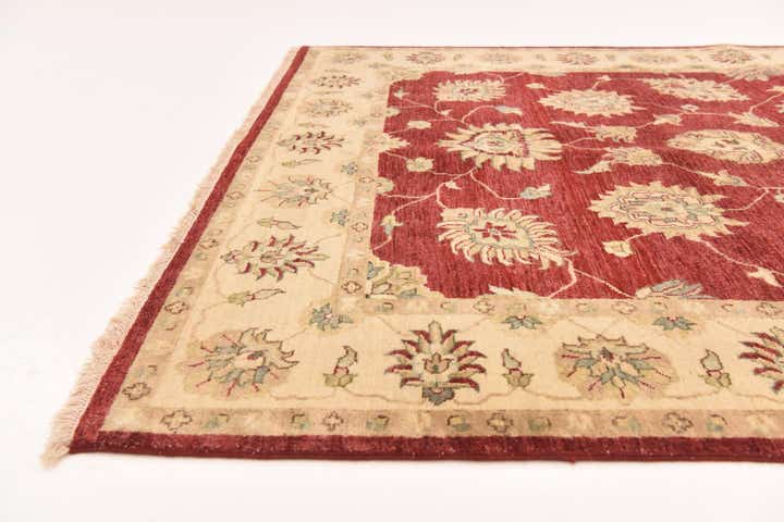 5' 7 x 8' 2 Hand Knotted Peshawar Ziegler Rug