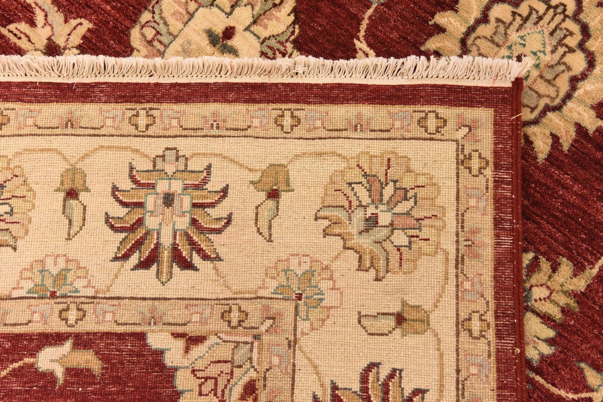 5' 7 x 8' 2 Hand Knotted Peshawar Ziegler Rug
