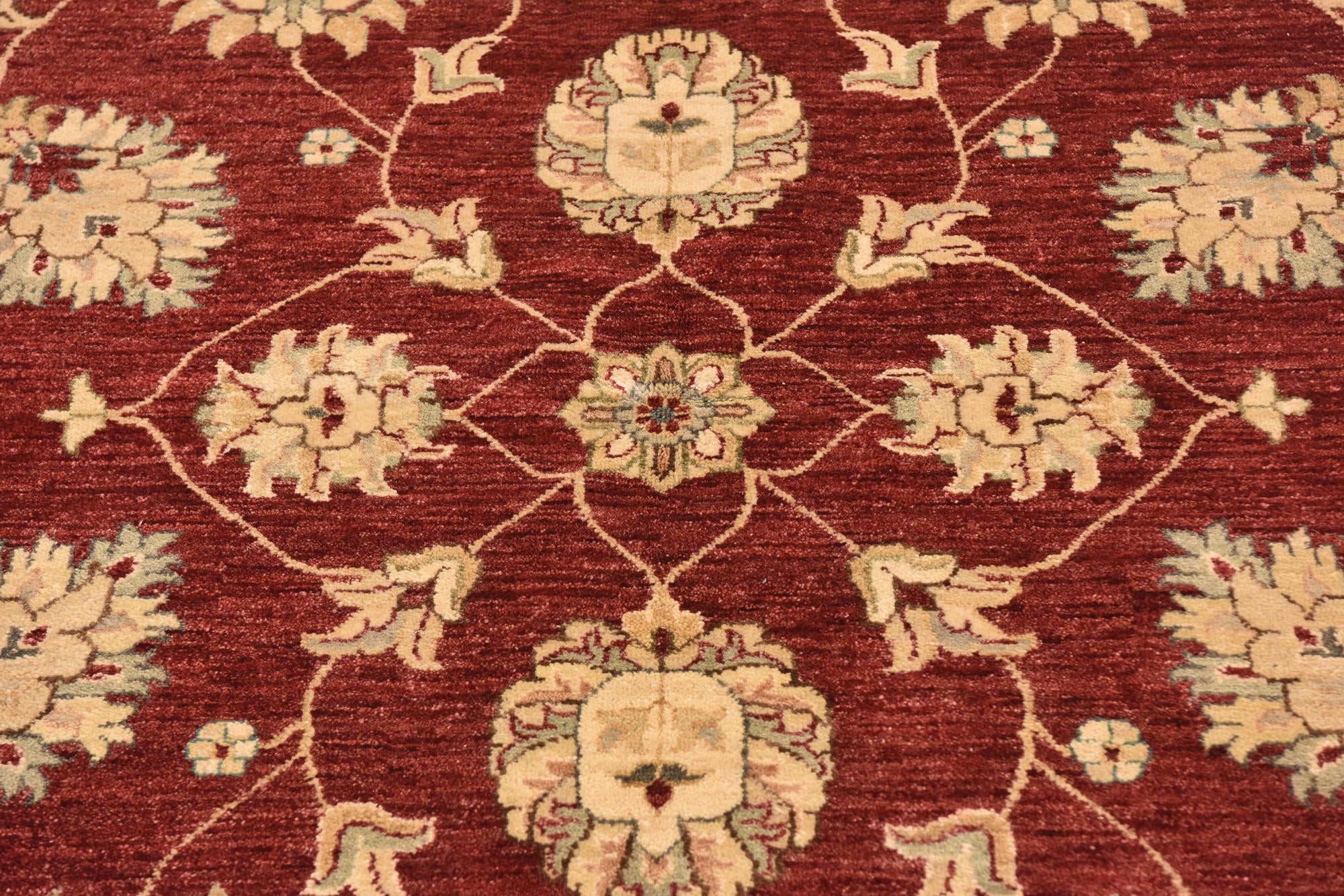 5' 7 x 8' 2 Hand Knotted Peshawar Ziegler Rug