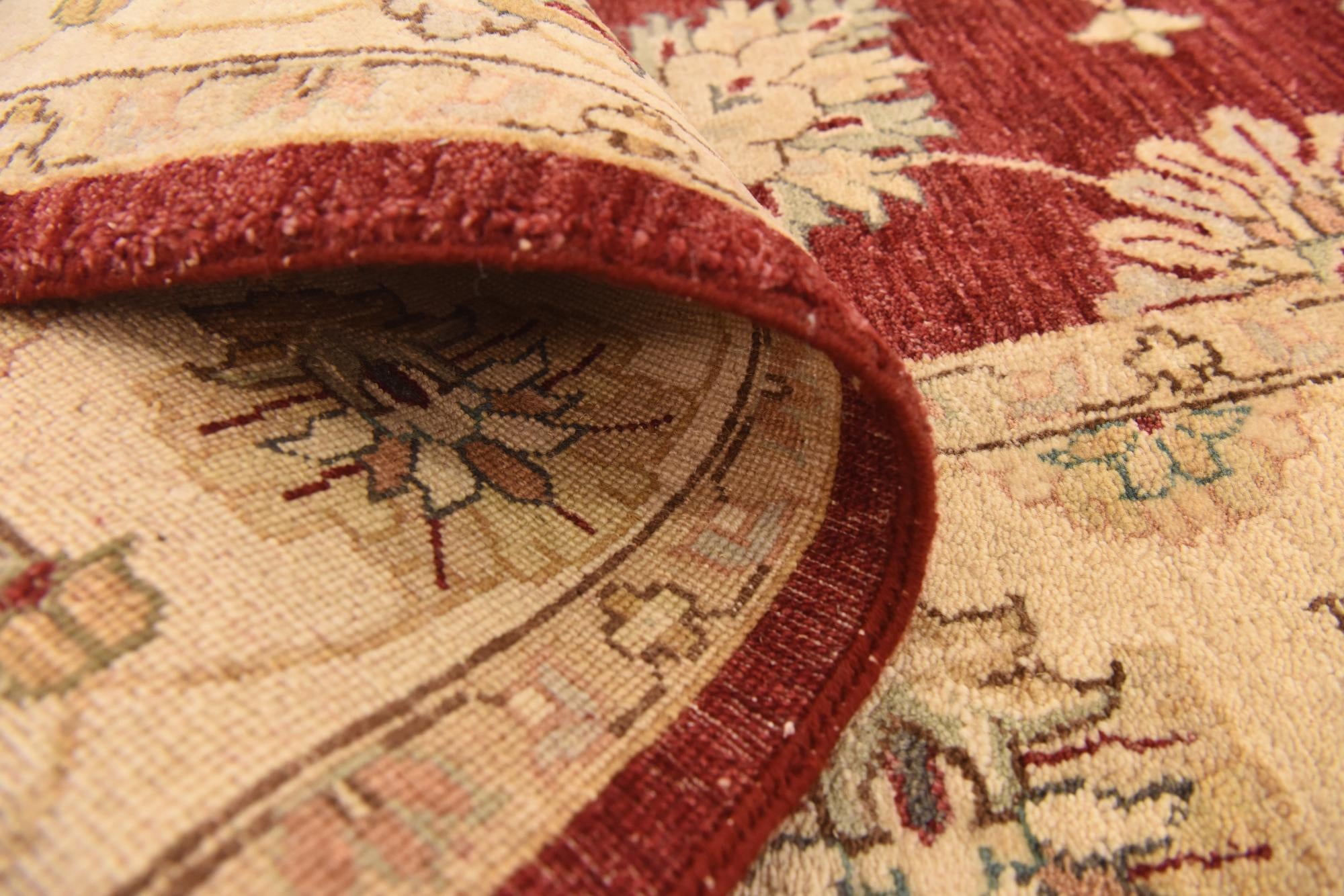 5' 7 x 8' 2 Hand Knotted Peshawar Ziegler Rug