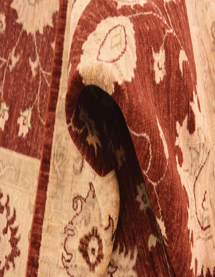 Detail image of 5' 8 x 7' 8  Hand Knotted Peshawar Ziegler Rug