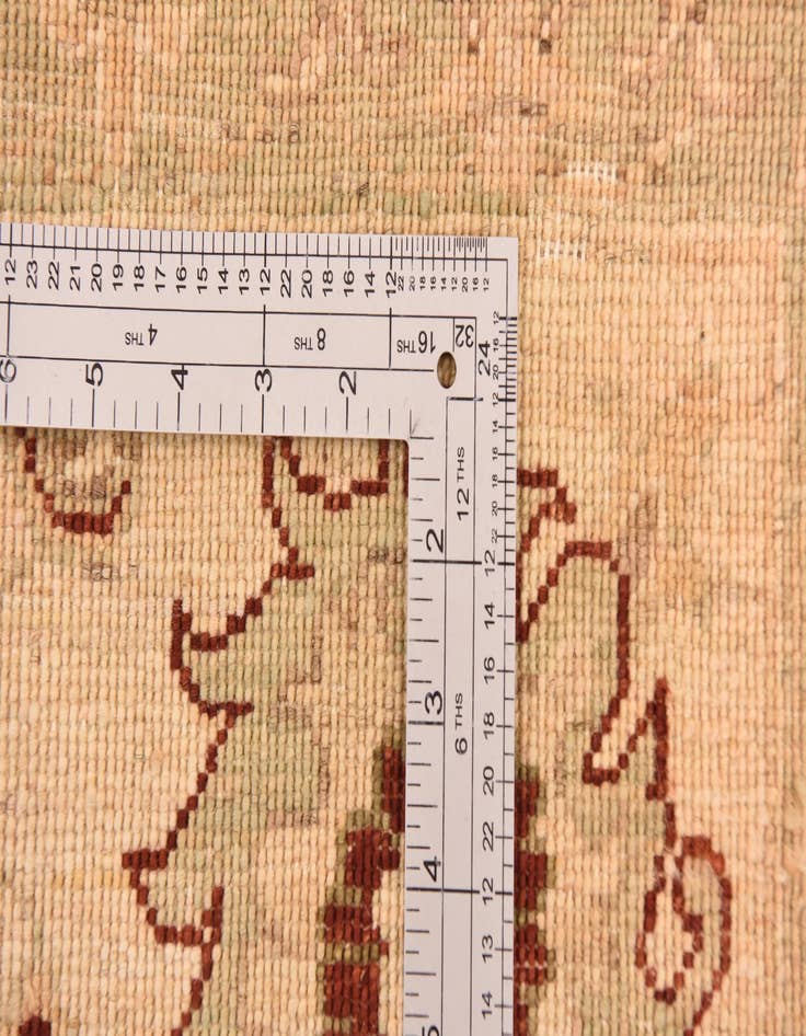 Detail image of 5' 8 x 7' 8  Hand Knotted Peshawar Ziegler Rug