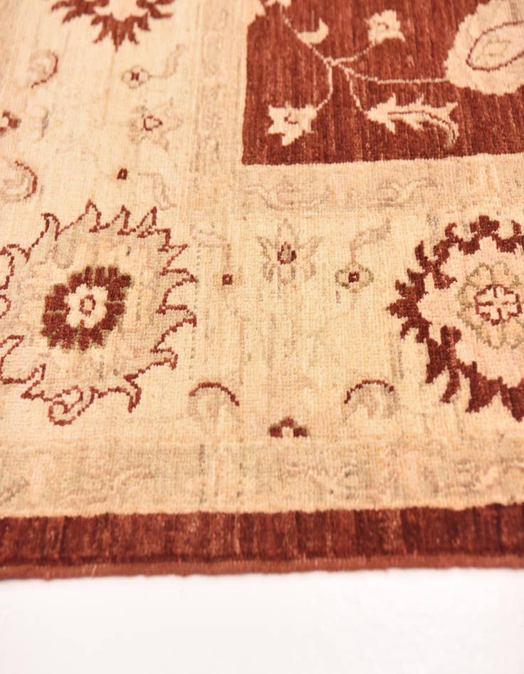 Detail image of 5' 8 x 7' 8  Hand Knotted Peshawar Ziegler Rug