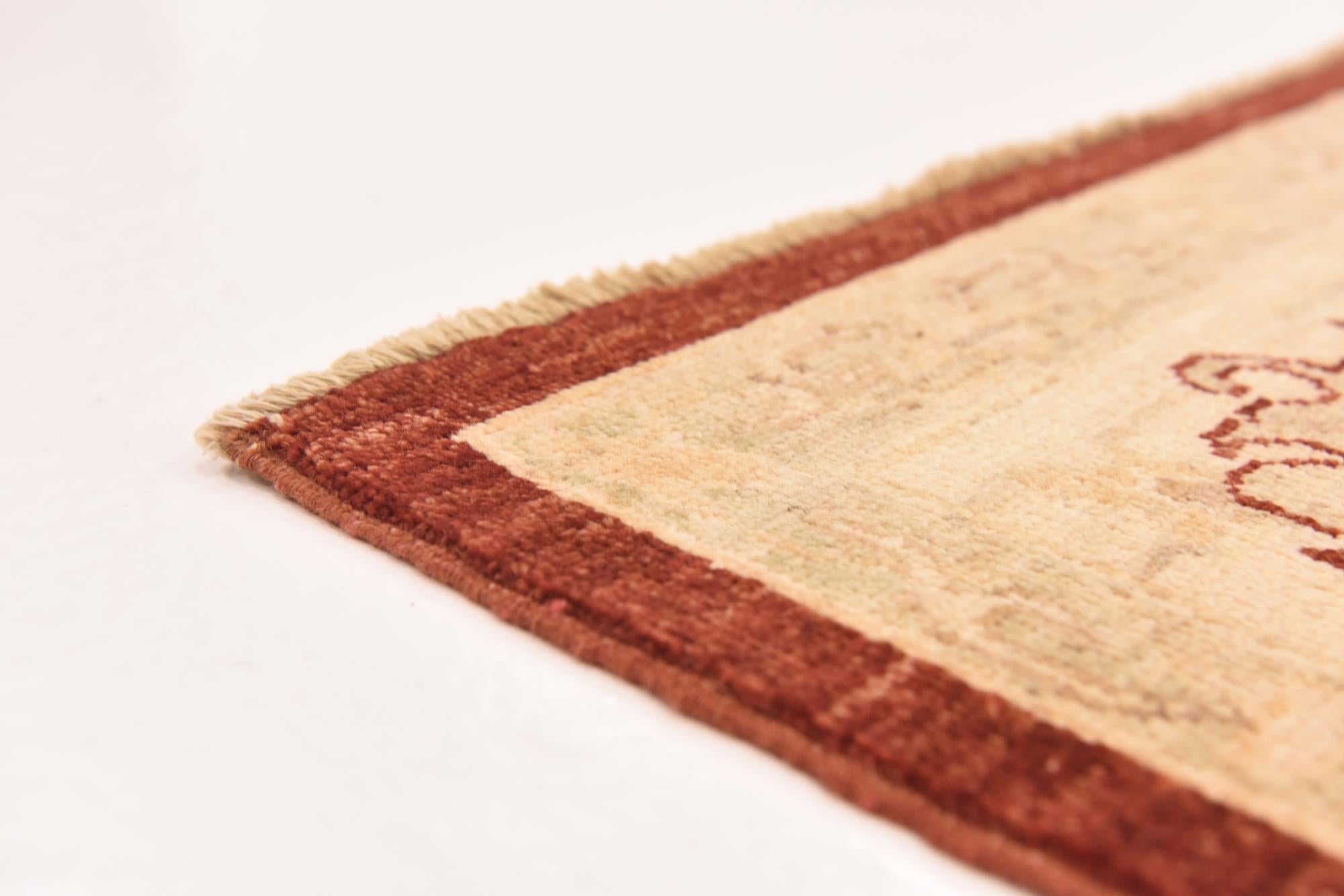 5' 8 x 7' 8 Hand Knotted Peshawar Ziegler Rug