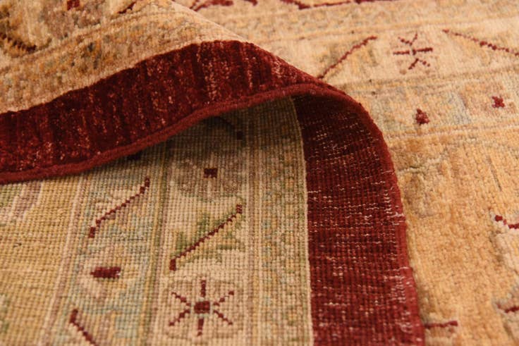Detail image of 13' 5 x 17' 8 Hand Knotted Peshawar Ziegler Rug