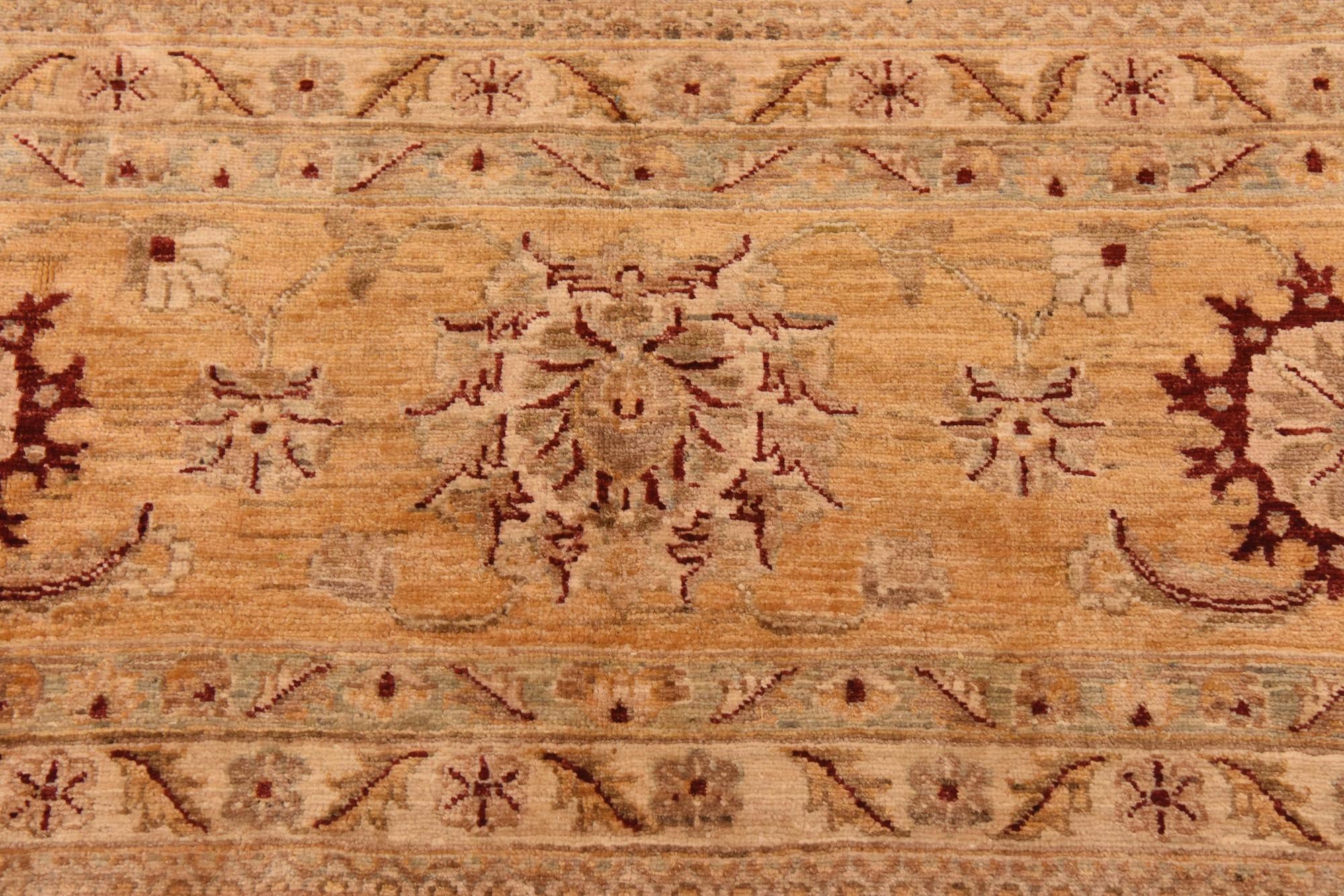 13' 5 x 17' 8 Hand Knotted Peshawar Ziegler Rug