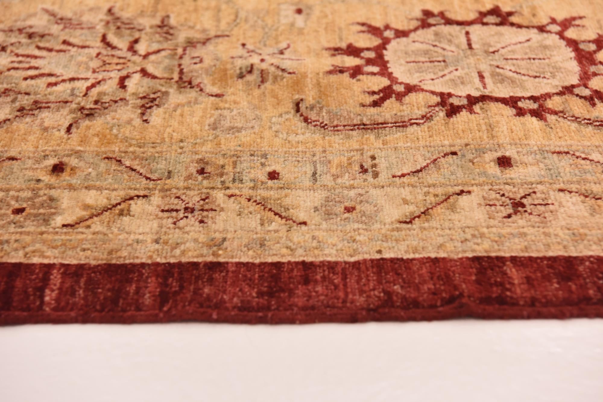 13' 5 x 17' 8 Hand Knotted Peshawar Ziegler Rug