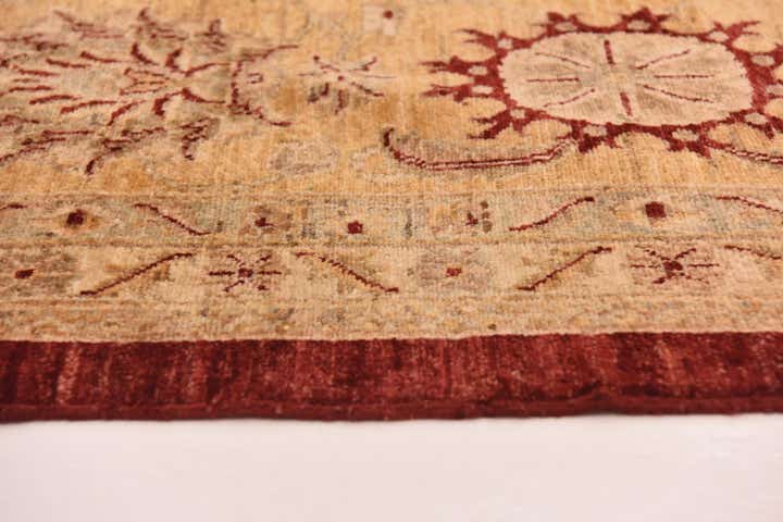 13' 5 x 17' 8 Hand Knotted Peshawar Ziegler Rug