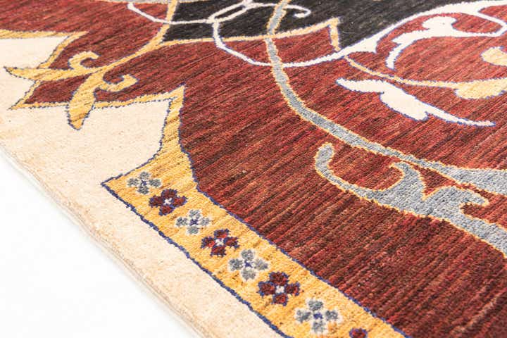 5' 8 x 7' 8 Hand Knotted Peshawar Ziegler Rug