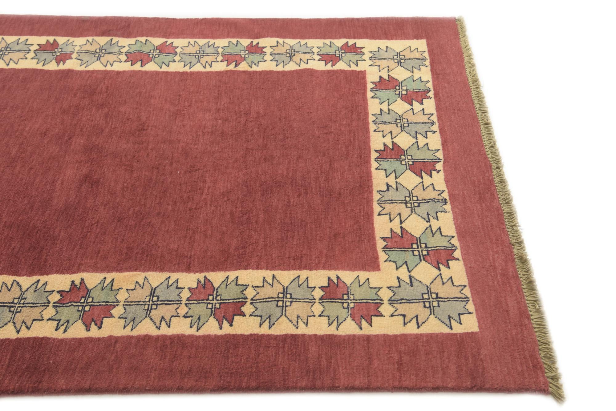 4' 1 x 6' 5 Hand Knotted Peshawar Ziegler Rug