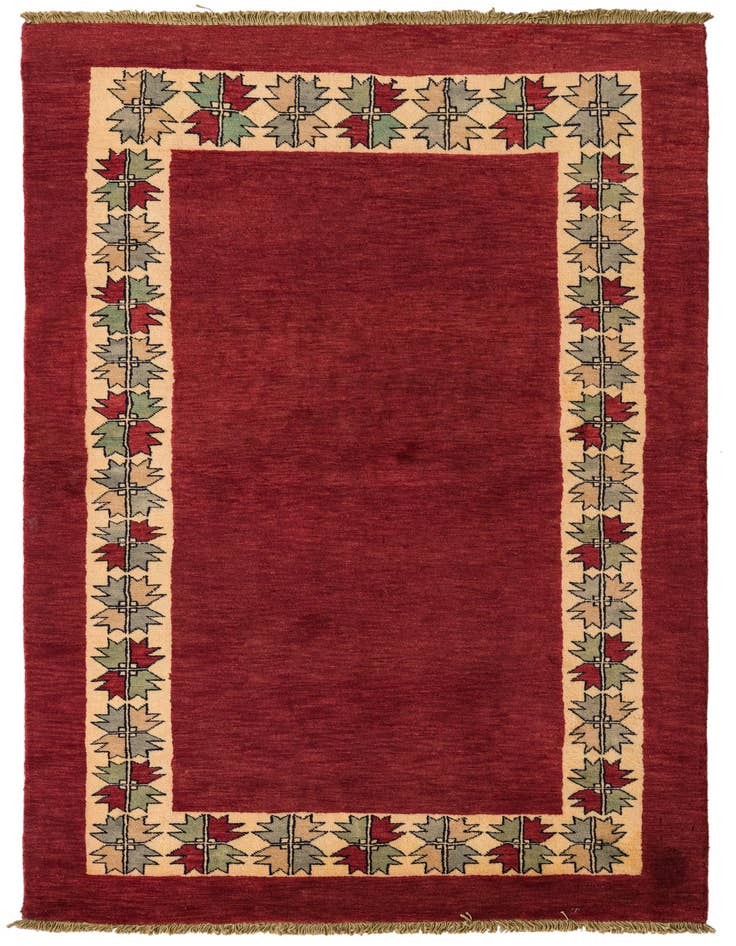 Detail image of 4' 1 x 6' 5 Hand Knotted Peshawar Ziegler Rug