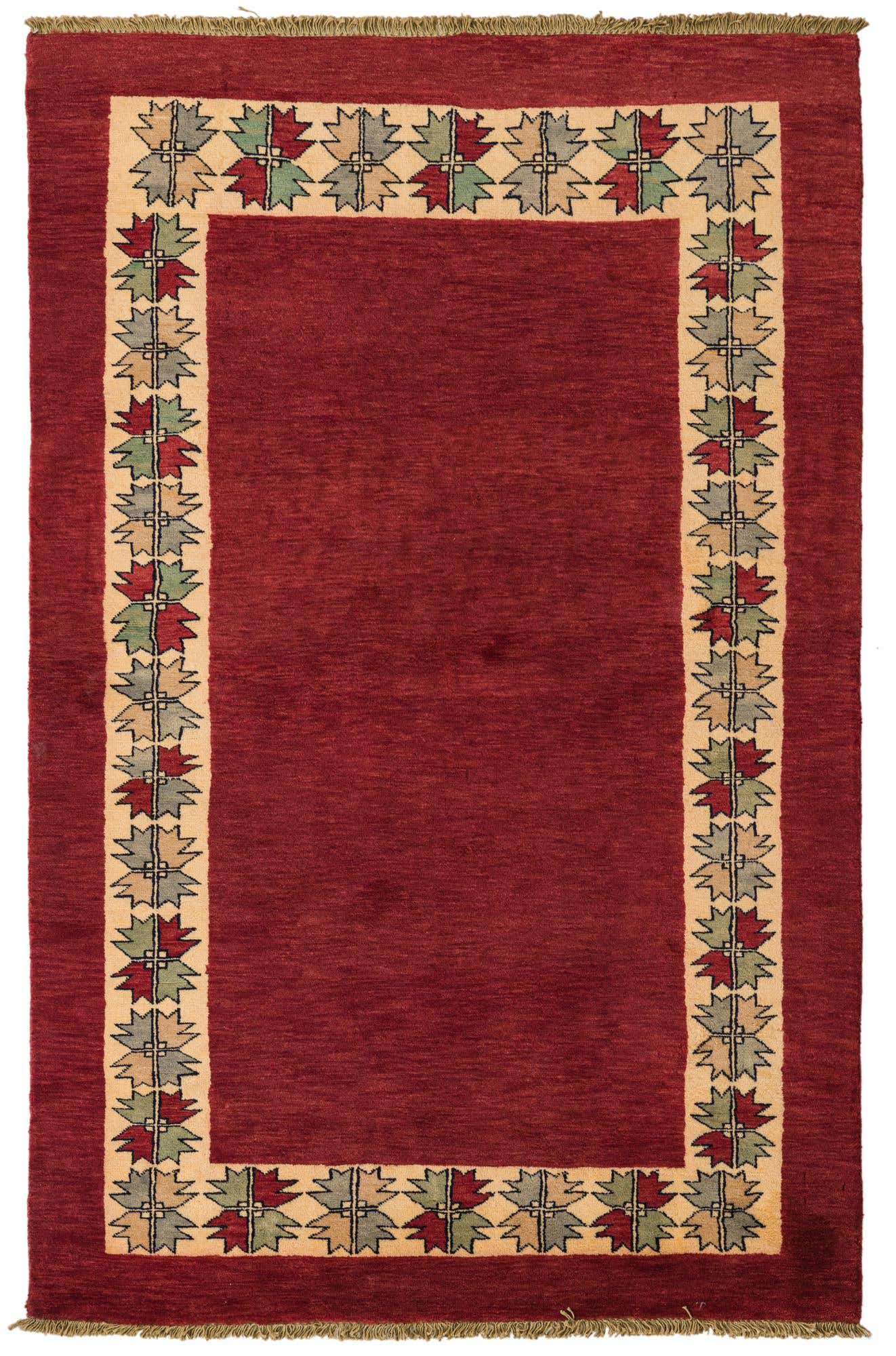 4' 1 x 6' 5 Hand Knotted Peshawar Ziegler Rug