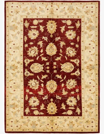 6' x 8' 4 Hand Knotted Peshawar Ziegler Rug