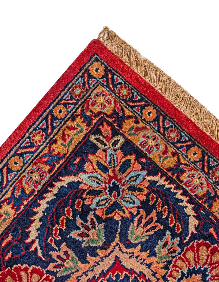 Detail image of 8' 2 x 10' 1  Hand Knotted Sarough Oriental Wool Rug