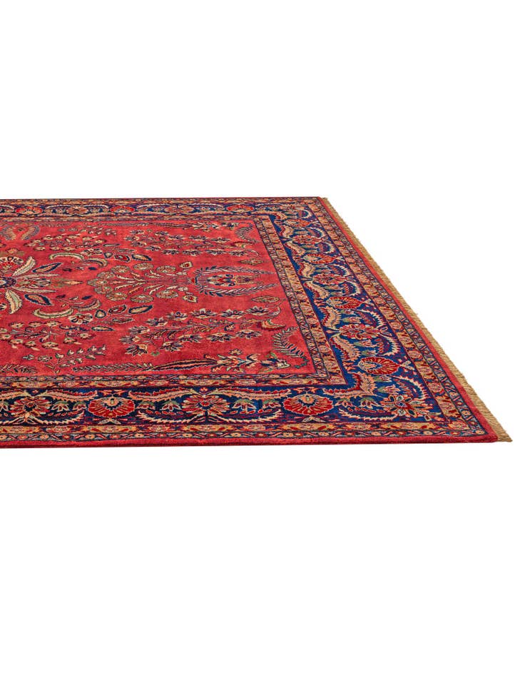 Detail image of 8' 2 x 10' 1  Hand Knotted Sarough Oriental Wool Rug