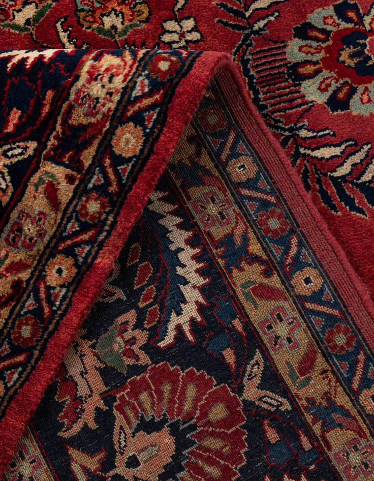 Detail image of 8' 2 x 10' 1  Hand Knotted Sarough Oriental Wool Rug