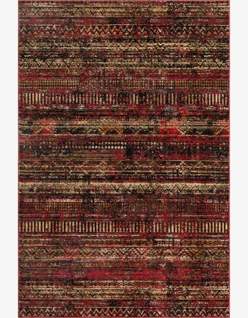 Burgundy Saturn Rug