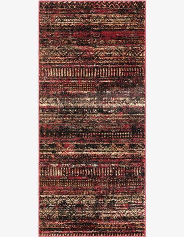 Burgundy Saturn Rug
