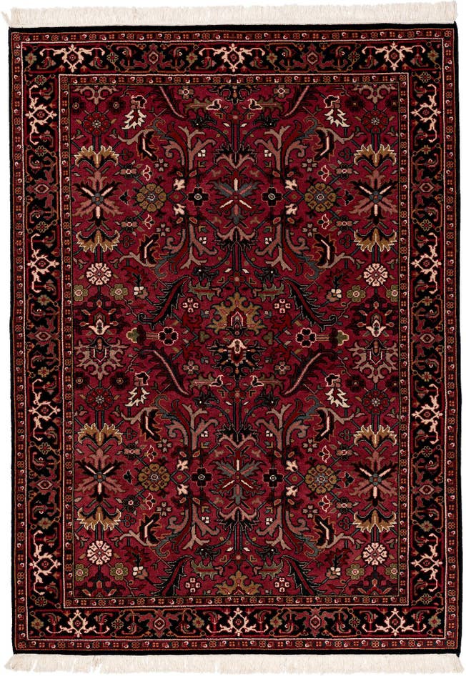 Detail image of 4' 7 x 6' 6 Hand Knotted Shahrbaft Wool Rug