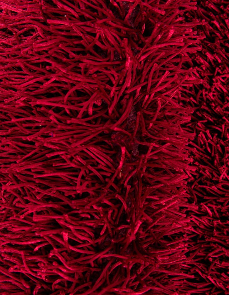 Detail image of 5' x 6' 9 Hand Knotted Solid Shag Rug