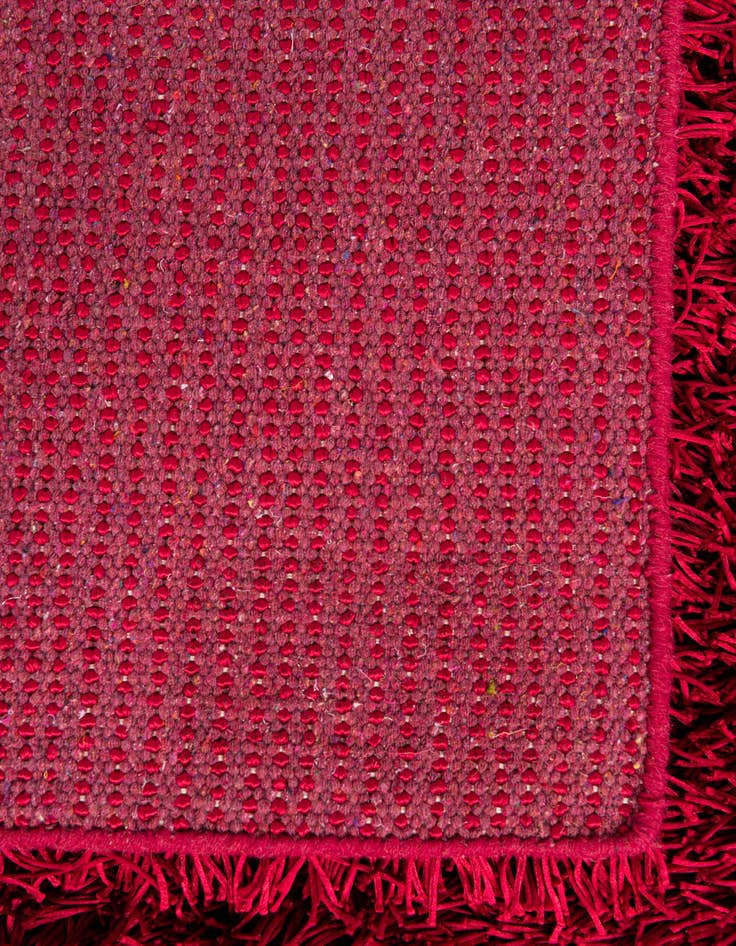 Detail image of 5' x 6' 9 Hand Knotted Solid Shag Rug