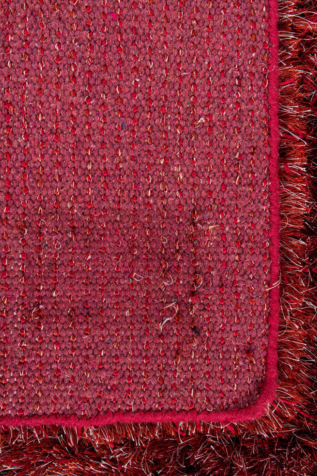 5' x 6' 6 Hand Knotted Solid Shag Rug