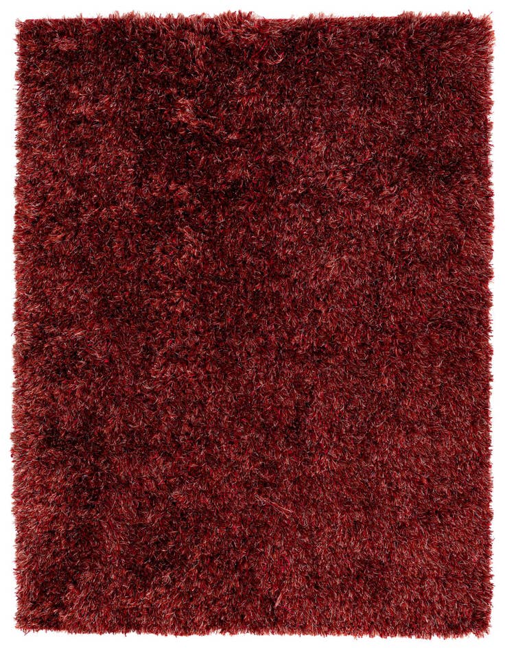 Detail image of 5' x 6' 6 Hand Knotted Solid Shag Rug