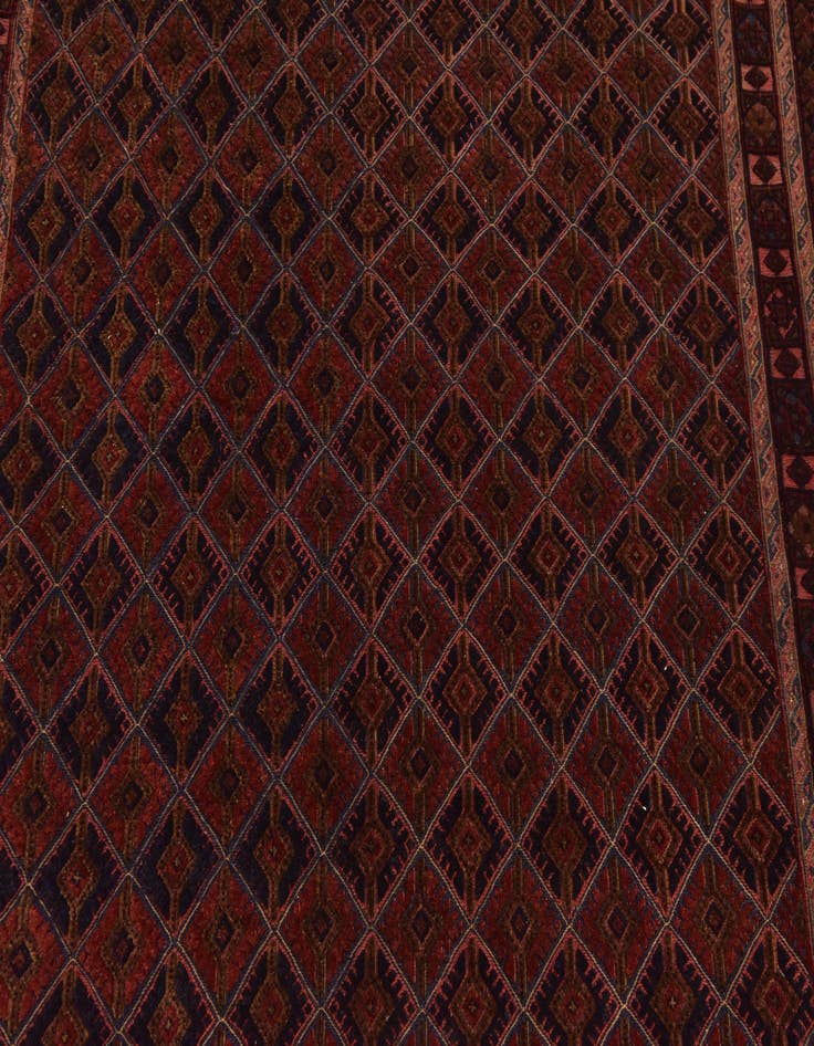 Detail image of 6' 7 x 9' 5 Hand Knotted Sumak Rug