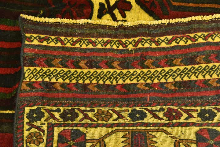 6' 10 x 9' 2 Hand Knotted Sumak Wool Rug