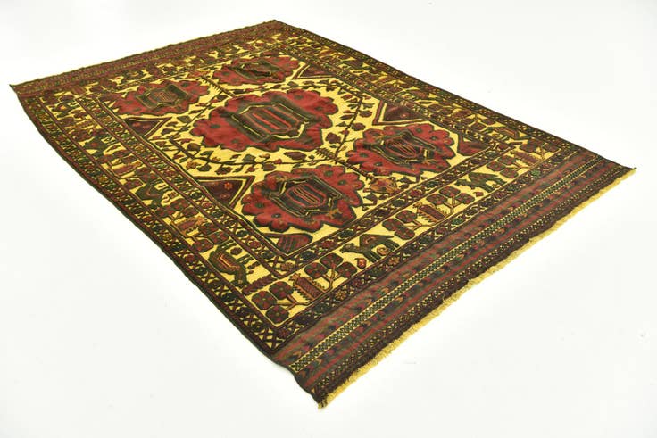Detail image of 6' 10 x 9' 2 Hand Knotted Sumak Wool Rug