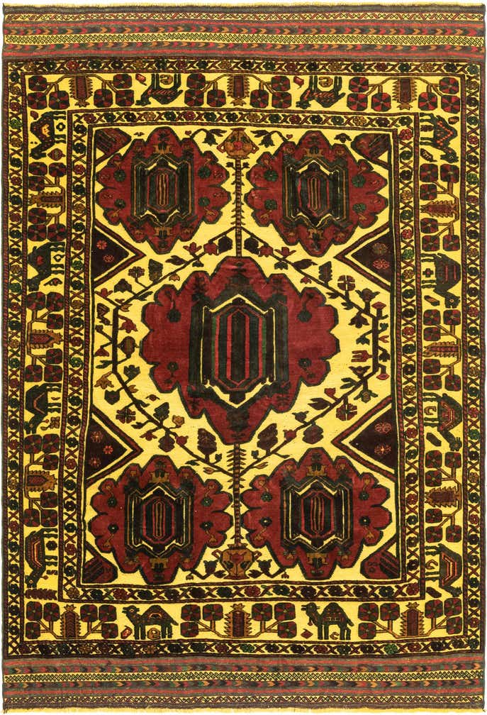 6' 10 x 9' 2 Hand Knotted Sumak Wool Rug
